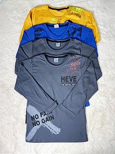 Camiseta Manga Longa Infantil 10 ao 14