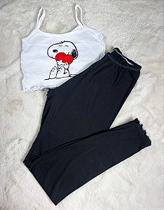 Pijama Cropped e calça (87)