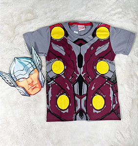 Camiseta C/ Máscara Heróis