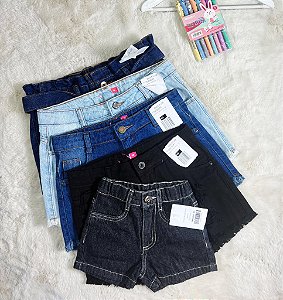 Shorts Jeans Meninas