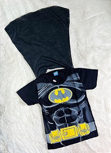 Camiseta Infantil C/ capa Heróis