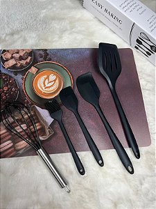 Kit 5 Talheres de Silicone