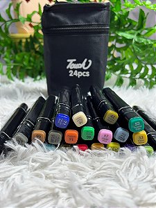 Kit 24 Canetinhas C/ Marca Texto