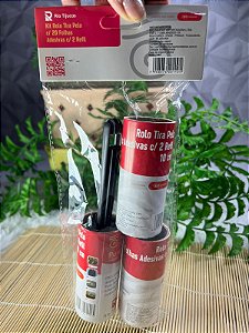 Kit Rolo Tira Pelos C/ 2 Refil