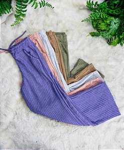 Calça Feminina Moda Casual Perna Larga - Oversized