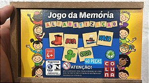 Jogo da Memória - Alfabetização (40 Peças)