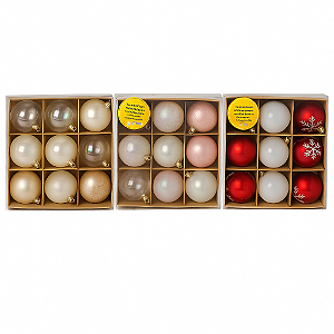 Kit Bolas Decorativas Natalinas – 12 unidades
