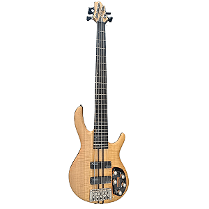 Contrabaixo 5 Cordas Ativo Cort A5 Plus FMMH OPN com Captadores Bartolini e Corpo Neck-Thru
