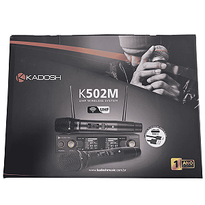 Microfone Kadosh K502m Duplo Sem Fio Profissional Original