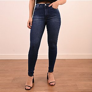 Calça Jeans Skinny Estonada Feminina
