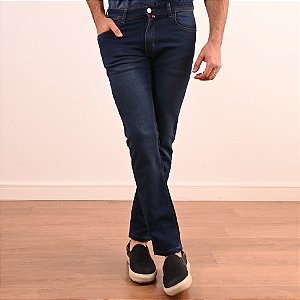 Calça Jeans Moletom Slim Masculina