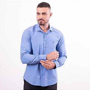 Camisa Confort Manga Longa Passa Fácil Masculina