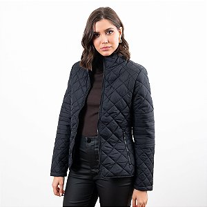 Jaqueta Matelasse Com Ziper Feminina