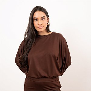 Blusa Ampla Manga Morcego Feminina