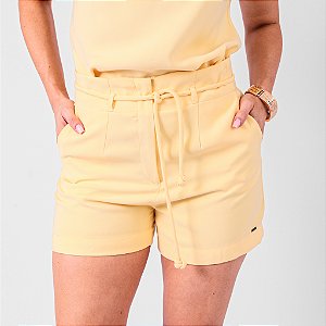 Short Reto Bolso Faca Com Passante E Cordão Feminino