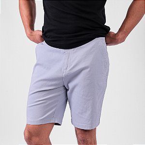 Bermuda Alfaiataria Com Elastano E Bolso Faca Masculina