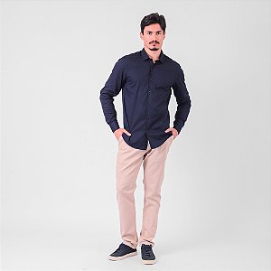 Camisa Manga Longa Linho Deluxe Masculina