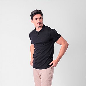 Polo Malha Rib Masculina