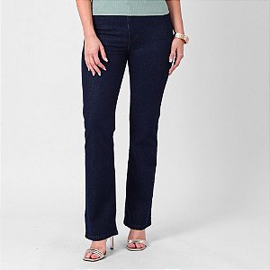 Calça Jeans Boot Cut Cintura Alta Com Elastano Feminina