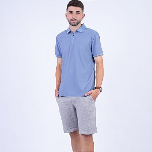 Polo Tech com Zíper Masculina