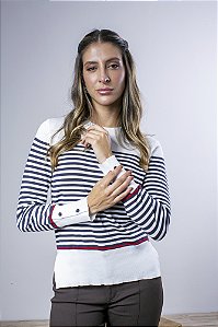 Blusa Tricot Náutica Feminina