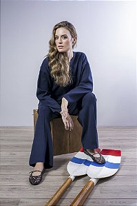 Blusa Tricot Mullet Feminina Gola Redonda