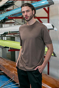 Camiseta Masculina Ampla Decote Redondo