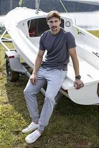 Camiseta Tech Decote Redondo Masculina