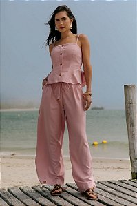 Blusa Peplum Com Alça Lastex E Recortes Feminina