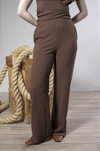 Calça Feminina Reta Conforto Com Bolsos