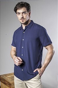 Camisa Manga Curta Masculina Em Viscose