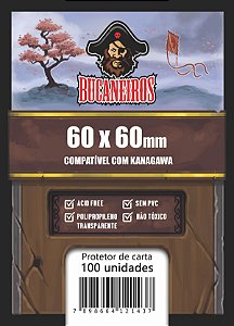 Sleeves Bucaneiros Customizados KANAGAWA (60 x 60 mm) C/100