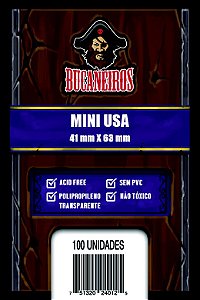 Sleeves Bucaneiros MINI-USA (41 x 63 mm) C/100