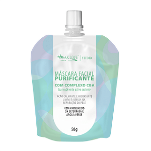 Máscara Facial Purificante Com Complexo CBA - Max Love