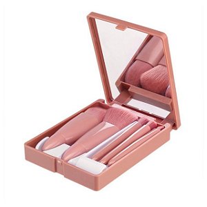 Kit de Mini Pinceis Com Espelho