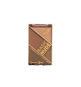 Paleta de Iluminador e Contorno Give me Glow Cor A - City Girls