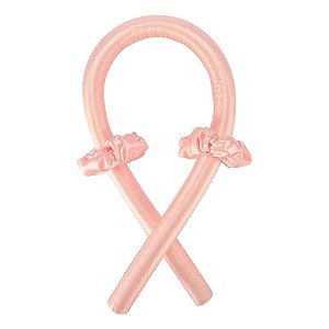 Faixa Modeladora de Cachos e Ondas Sem Fonte de Calor - Rosa Claro