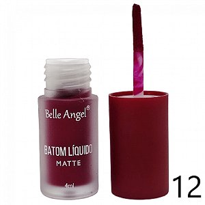 Batom Matte Líquido Belle Angel - Cor 12