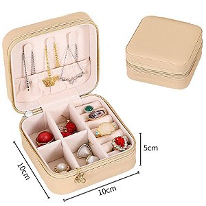 Porta Joia Portátil Para Viagem - Rose
