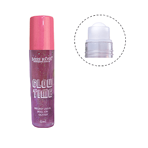 Gloss Labial Glow Time Miss Rôse - Uva Glitter