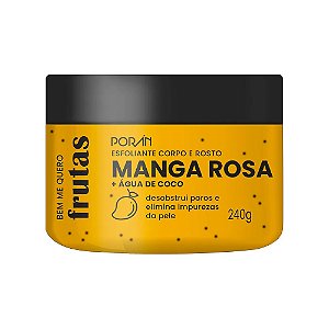 Esfoliante Manga Rosa Corpo e Rosto Porán 240g
