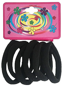 Pacote com 72 Pompom de Cabelo Preto  (Pequeno) -  Por 10,00