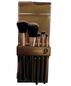 Kit de Pincéis Com 5 Peças Makeup Brush