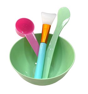 Kit de Acessorios Para Skin Care Com 4 Peças