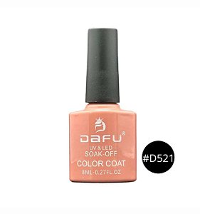 Esmalte em Gel Color Coat Caixa Rosa com Estrela Dafu - Cor D521