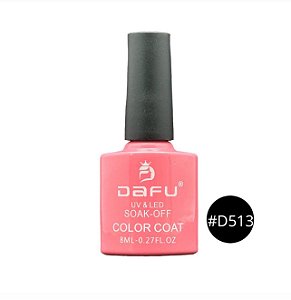 Esmalte em Gel Color Coat Caixa Rosa com Estrela Dafu - Cor D513