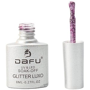 Esmalte em Gel Glitter Luxo Caixa Com Brilho Dafu - Cor #08