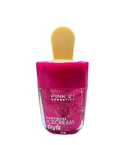 Gloss Mágico Icecream Taste Pink 21 - Sabor Tutti Frutti