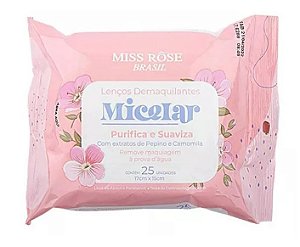 Lenço Demaquilante Micelar - Miss Rôse