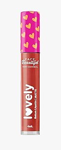 Batom Líquido Matte Vegano Lovely B08 - Face Beautiful